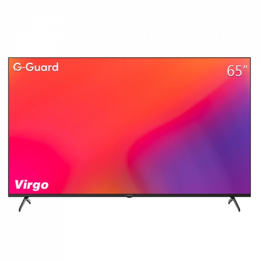 تلفزيون جي-جارد فيرجو سي جي 65 بوصة ذكي 4K UHD، تصميم بدون إطار، دولبي فيجن، HDR10+، جوجل تي في تلفزيون جي-جارد فيرجو سي جي 65 بوصة ذكي 4K UHD، تصميم بدون إطار، دولبي فيجن، HDR10+، جوجل تي في
